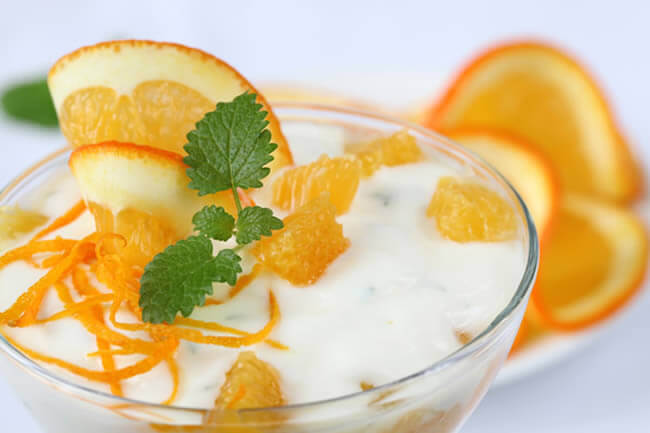 Yogurt And Dried Orange Peel